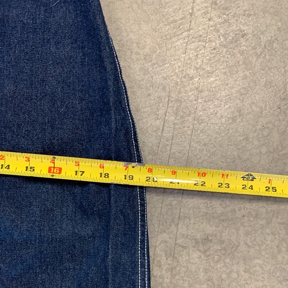 Vintage 80s Gitano Dark Denim Long Midi Jean Pencil Skirt M - Picture 9 of 11